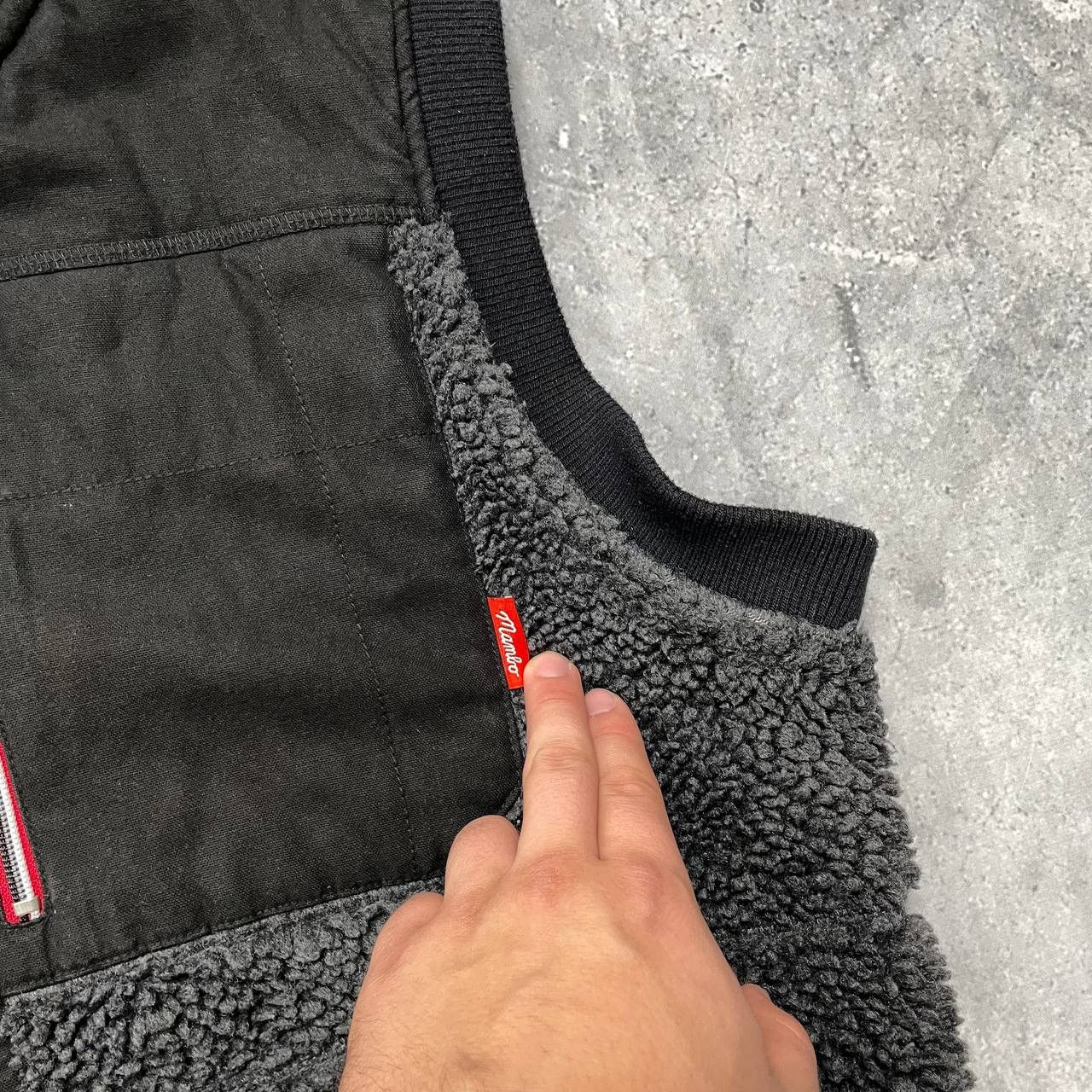 Mambo Mambo Fleece Vest Jacket Black/ Gray Size XL Size US XL / EU 56 / 4 - 9 Thumbnail