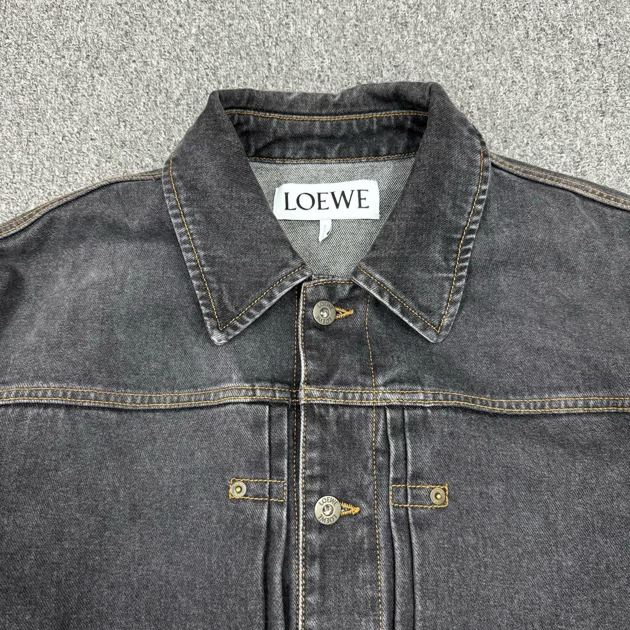 Loewe Loewe Black Back Marker Graffiti Leather Logo Jacket 2501-N Size US L / EU 52-54 / 3 - 3 Thumbnail