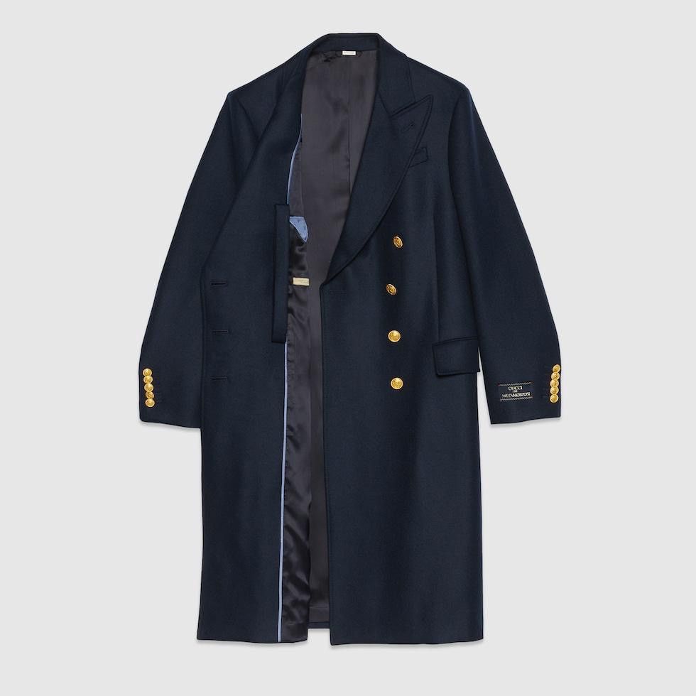 🔥$7.5K VALUE🔥Gucci Double Breasted Lapel Cashmere Coat