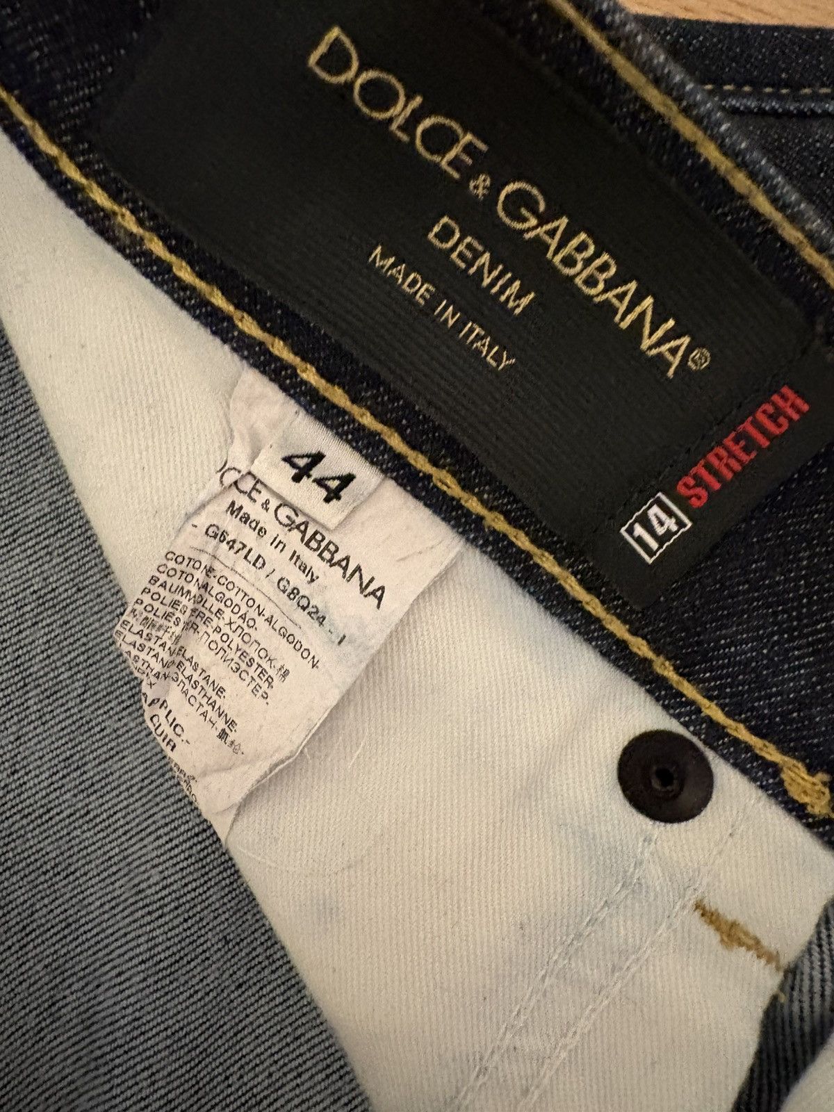 Dolce & Gabbana DOLCE & GABBANA "14 Stretch" Slim Denim Jeans Size US 28 / EU 44 - 2 Thumbnail