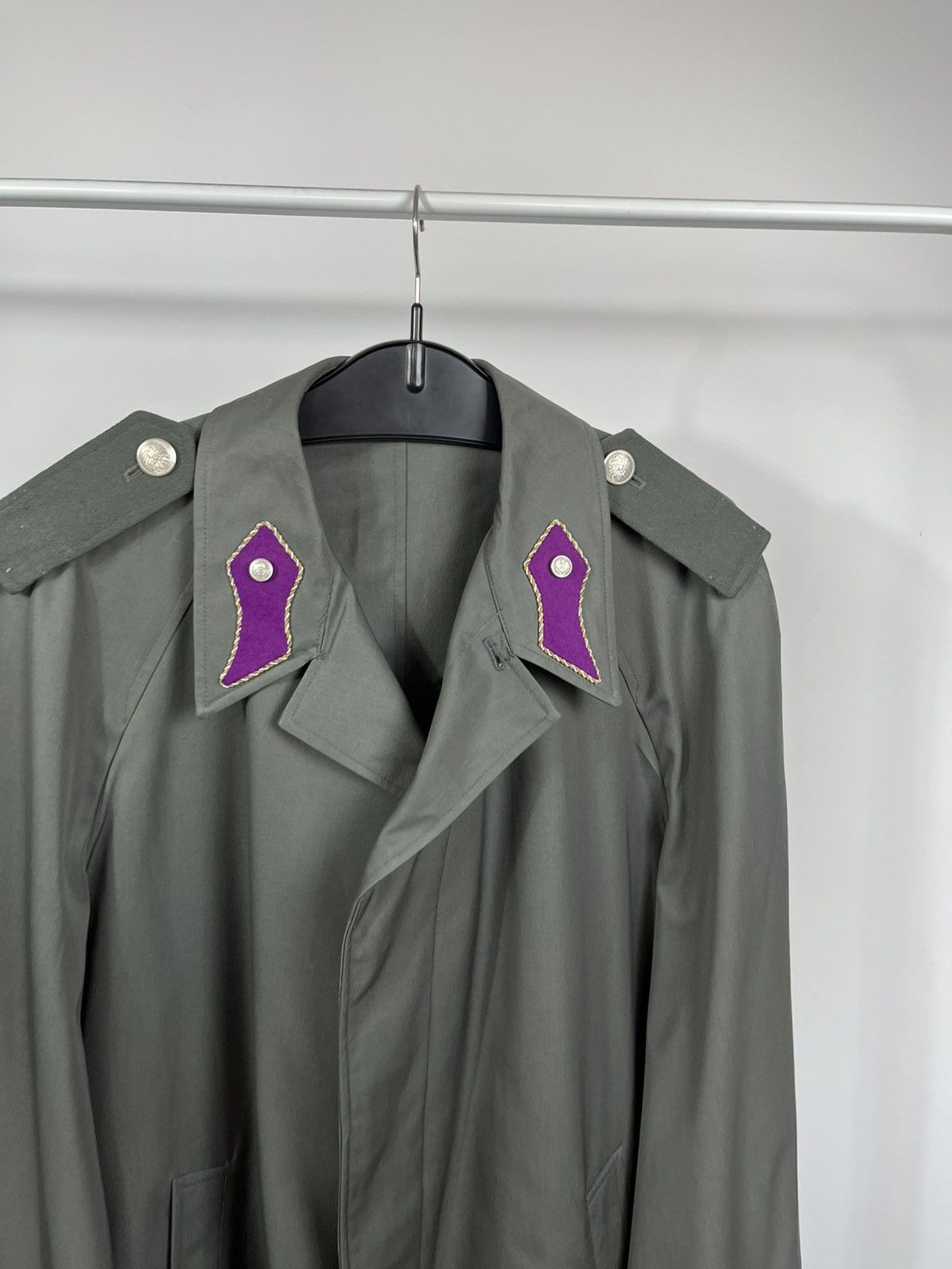 Other Vintage West Germany Bundeswehr Officer Military Trench Coat Size US XXL / EU 58 / 5 - 3 Thumbnail