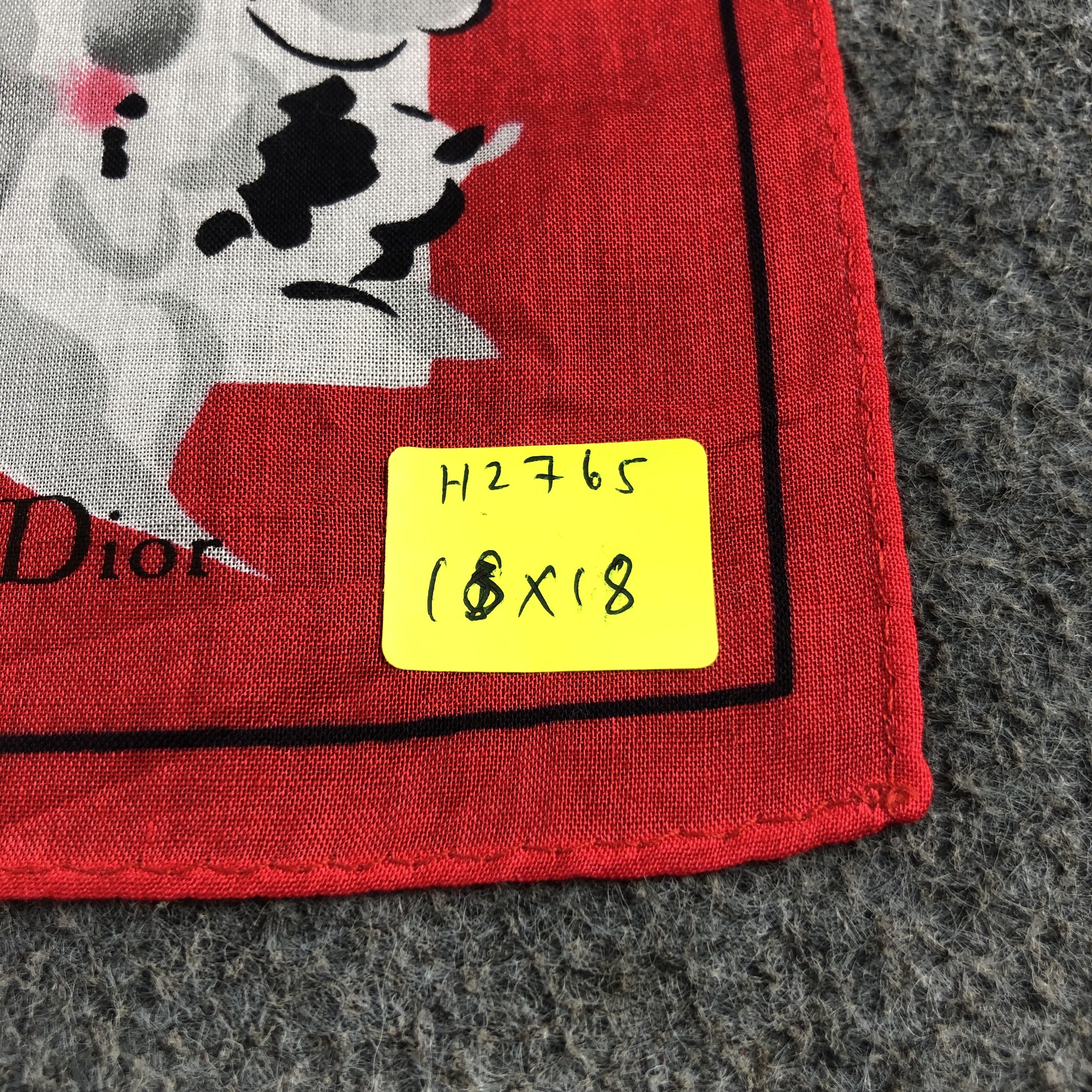 Christian Dior Monsieur Christian Dior Handkerchief Neckerchief Bandana H2765 Size ONE SIZE - 6 Thumbnail
