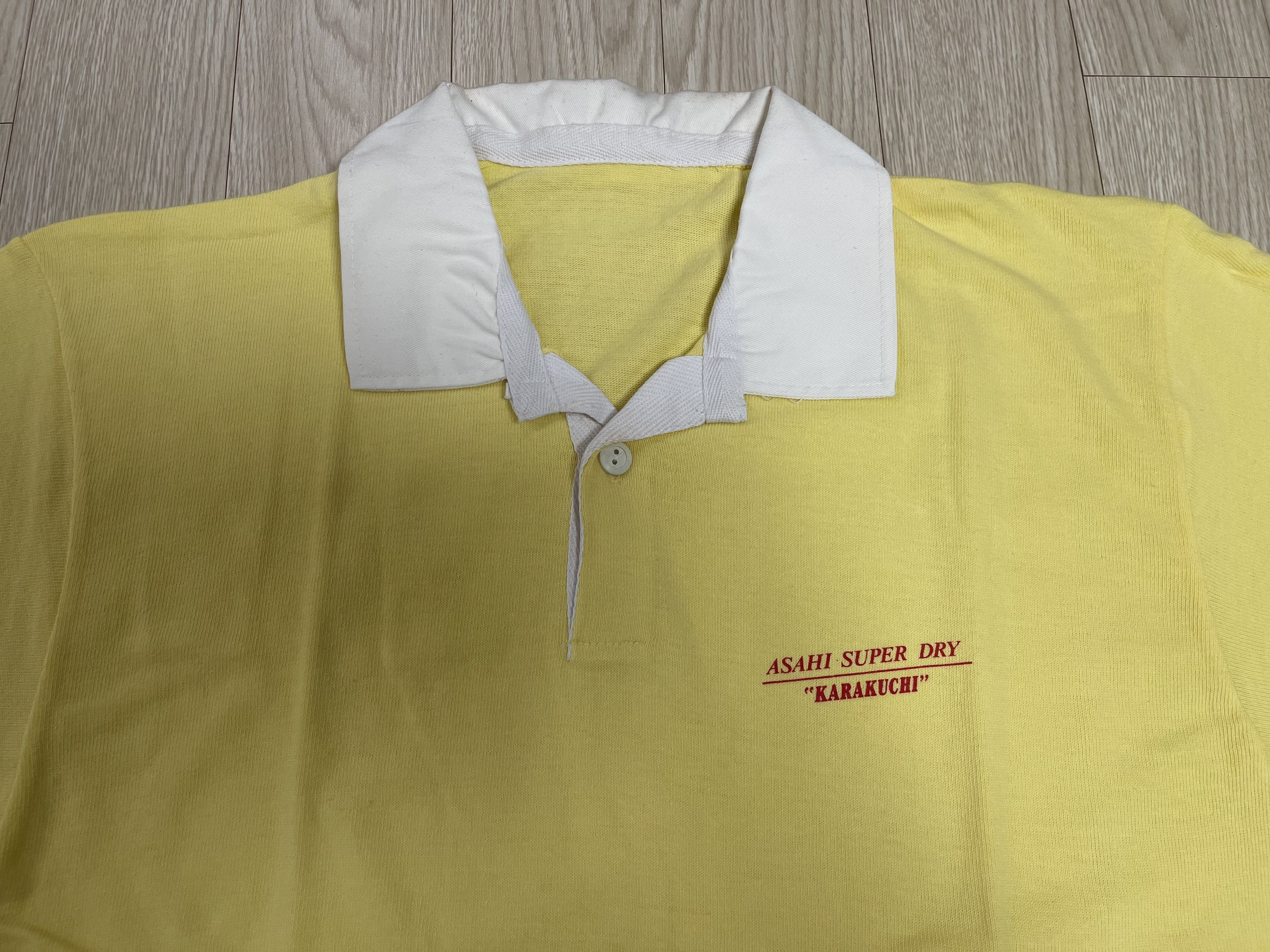 Japanese Brand Asahi Super Dry Polo shirt 90s Japan Vintage Size US L / EU 52-54 / 3 - 2 Thumbnail