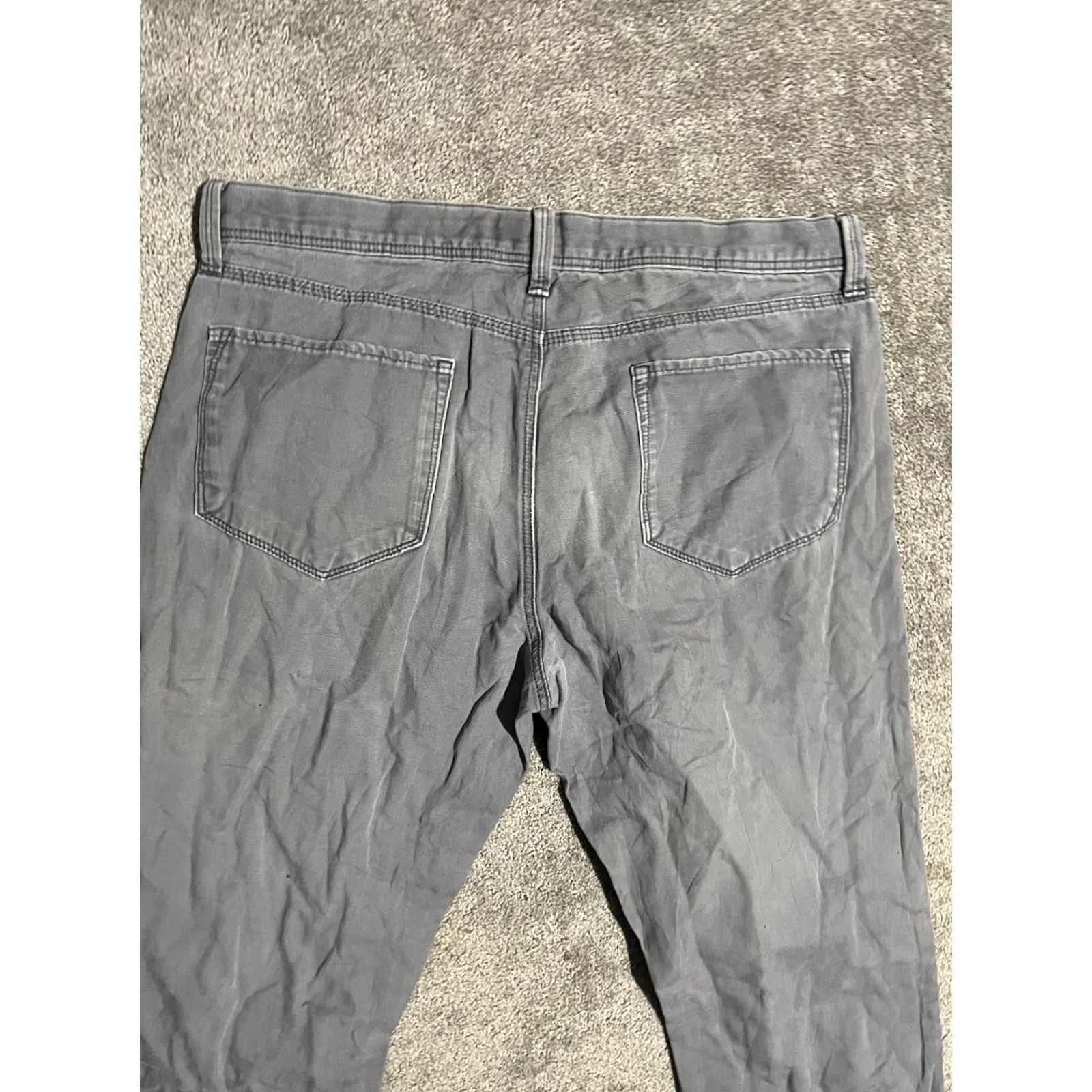 Banana Republic Banana Republic Pants 33x32 Straight Fit Flat Front Cotton Gray Khakis Canvas Size US 33 - 4 Thumbnail