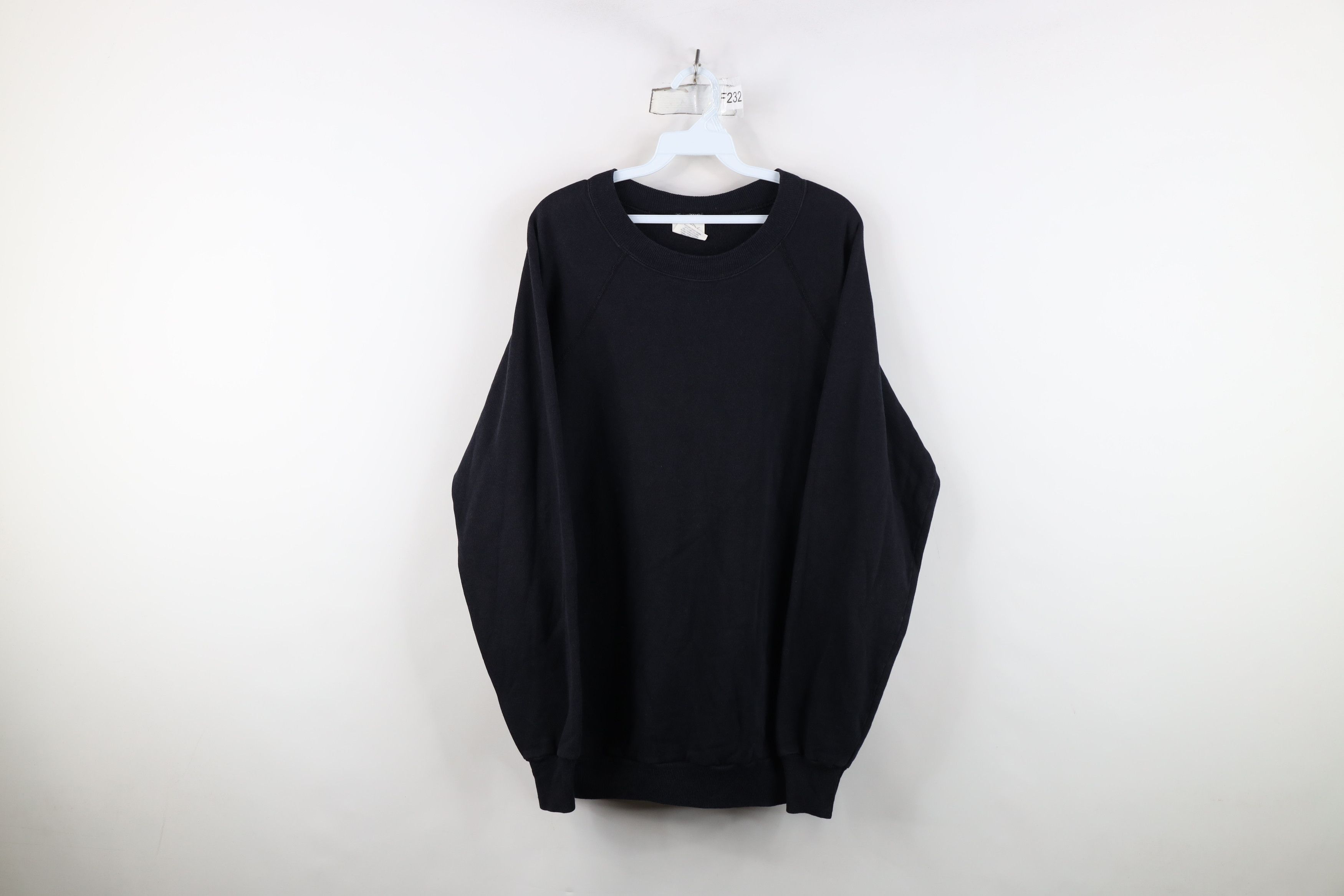Vintage Vintage 80s 90s Streetwear Crewneck Sweatshirt Black USA Size US XXL / EU 58 / 5 - 1 Thumbnail