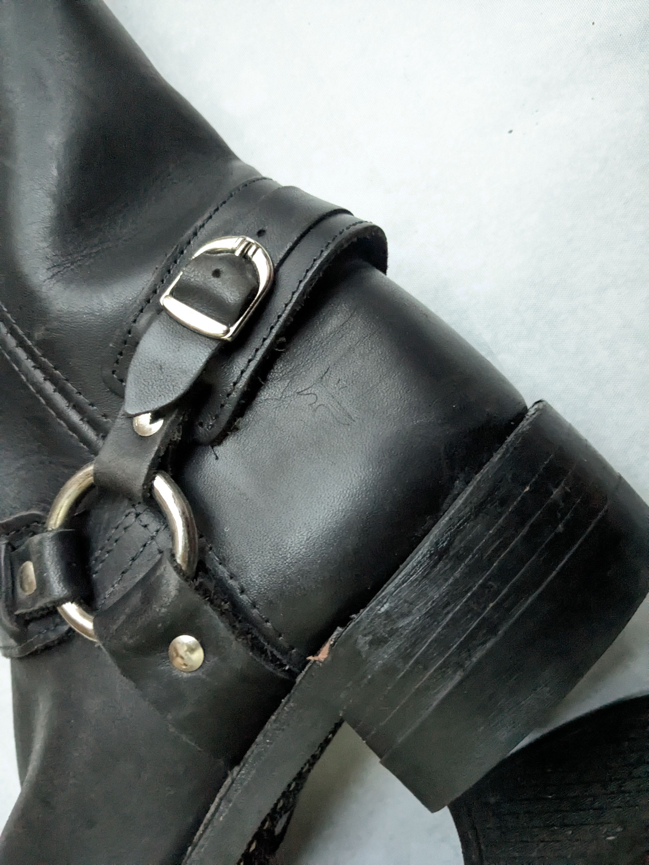 Frye Frye Harness Boots Black 8 M Leather Size US 8 / EU 41 - 11 Thumbnail