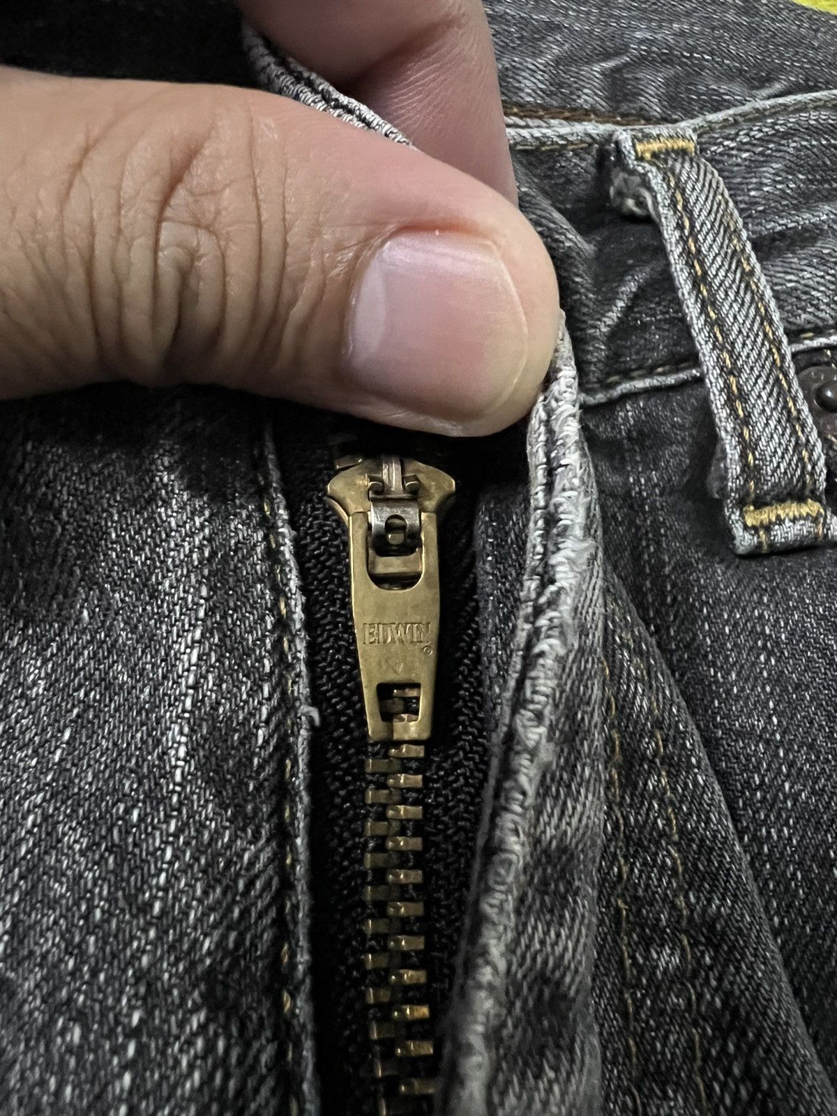 Edwin × If Six Was Nine × Japanese Brand EDWIN 503 FADED BLACK DISTRESSED JEANS VERY RARE Size US 28 / EU 44 - 8 Thumbnail