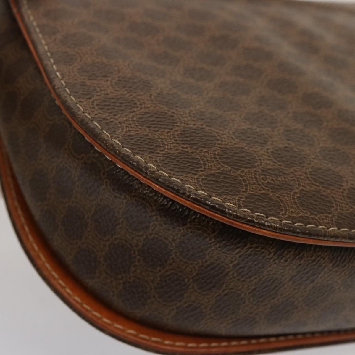 Celine CELINE Macadam Canvas Hand Bag Pvc Brown Size ONE SIZE - 16 Thumbnail
