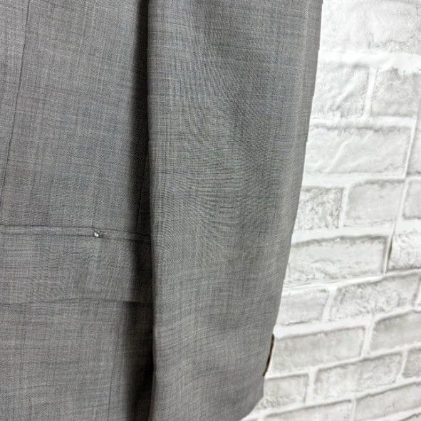Brooks Brothers Brooks Brothers Blazer Jacket Mens 41R 2 Button Notch Lapel Wool Stretch Gray Solid Vented 4-Button Sleeve Regular Size 42R - 3 Thumbnail