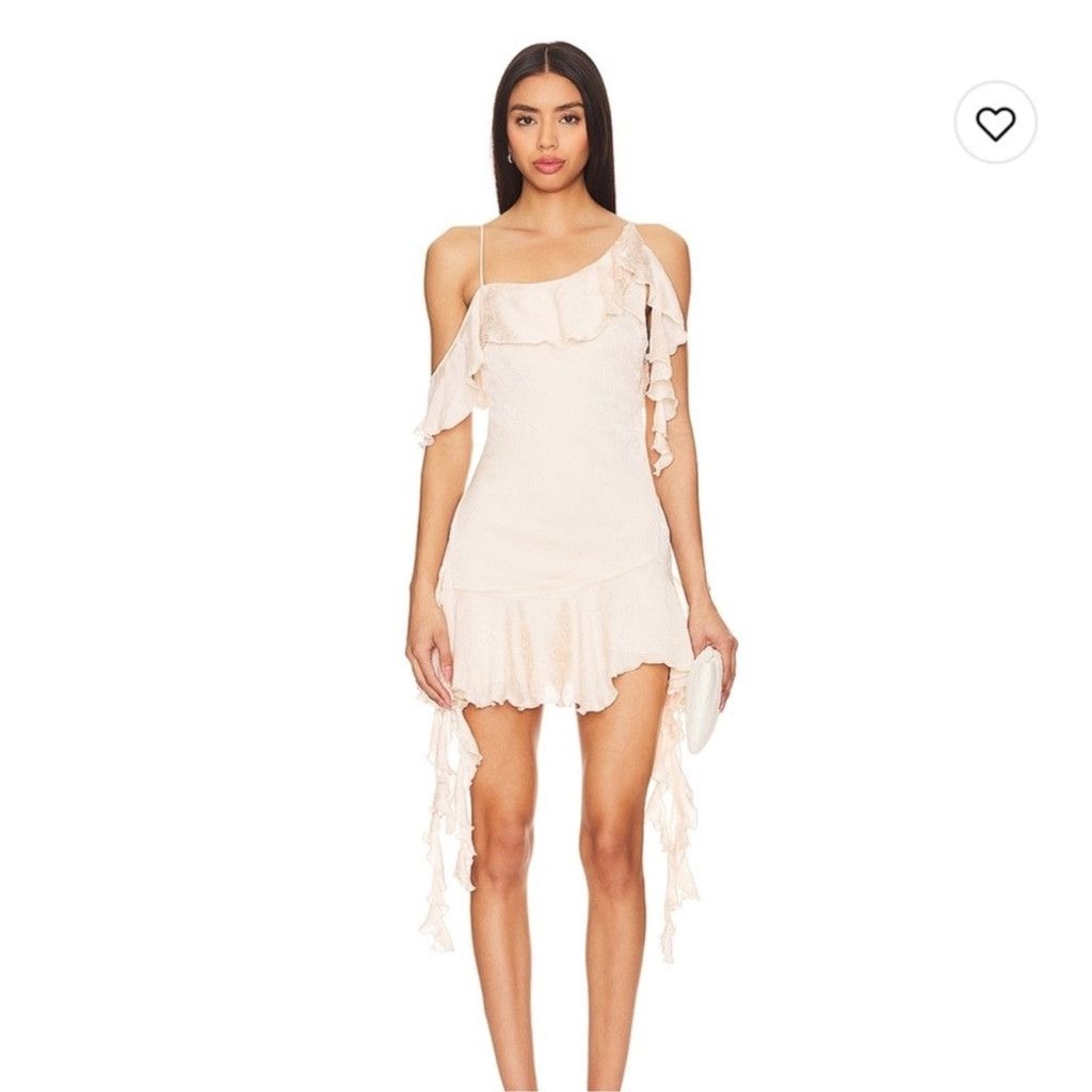 NBD NBD Angus Mini Dress in Champagne Butterfly, Size: S Size S / US 4 / IT 40 - 4 Thumbnail