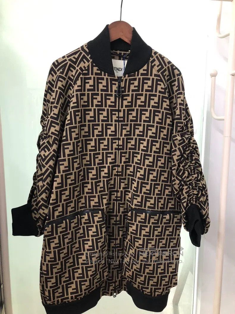 Fendi Fendi All-Print Jacket Size XXS / US 00 / IT 34 - 1 Thumbnail