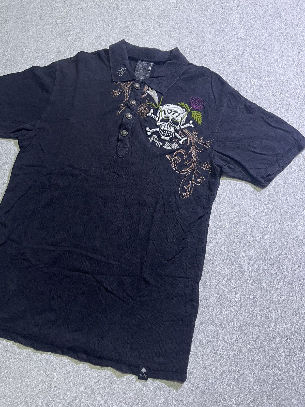 Y2K KITSIWEL IFSIXWASNINE STYLE SKULL TSHIRT