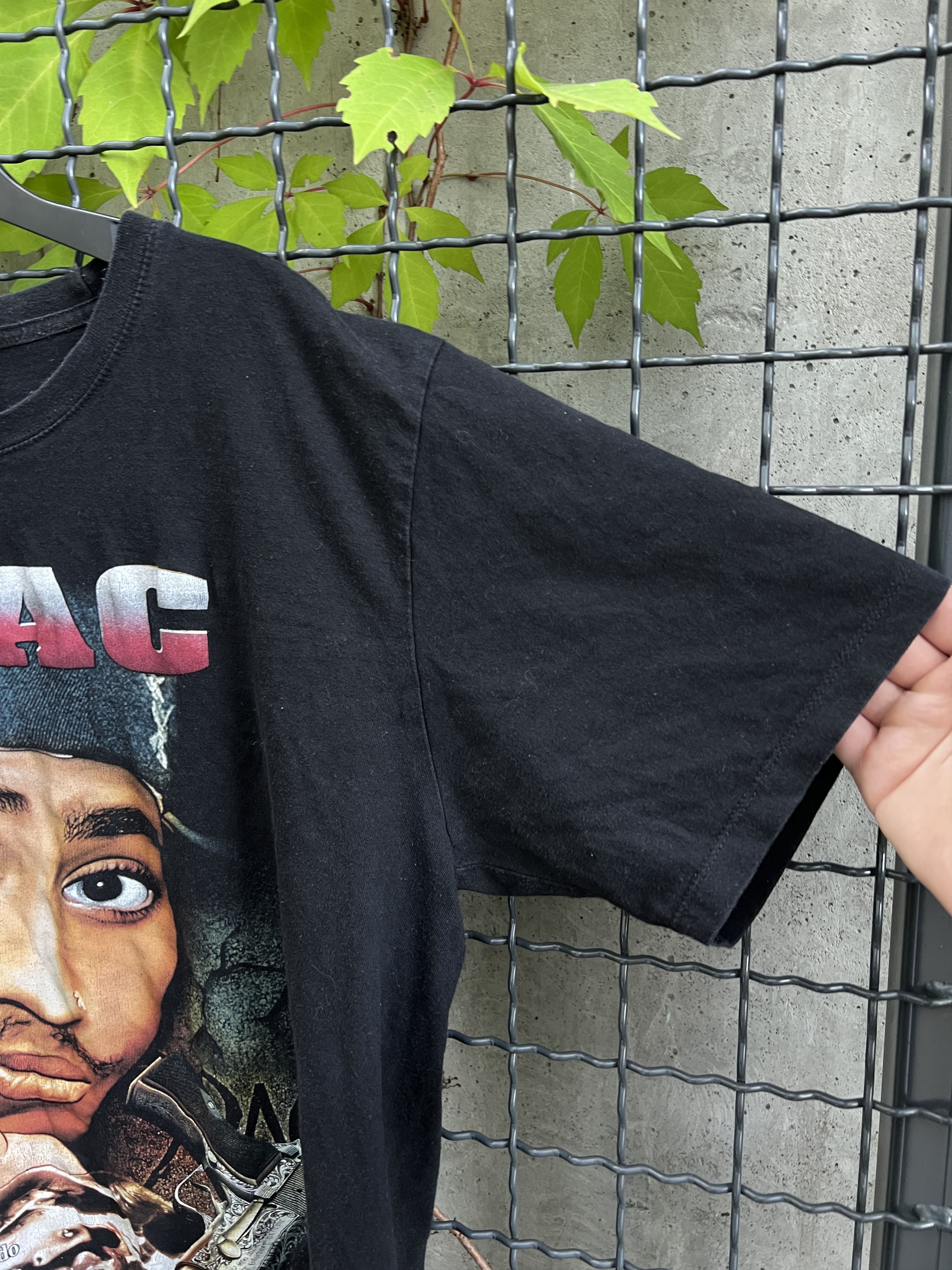 Band Tees × Rap Tees × Vintage Vintage 2Pac 1971-1996 Vintage Memorial Rap T-shirt Size US XL / EU 56 / 4 - 5 Thumbnail