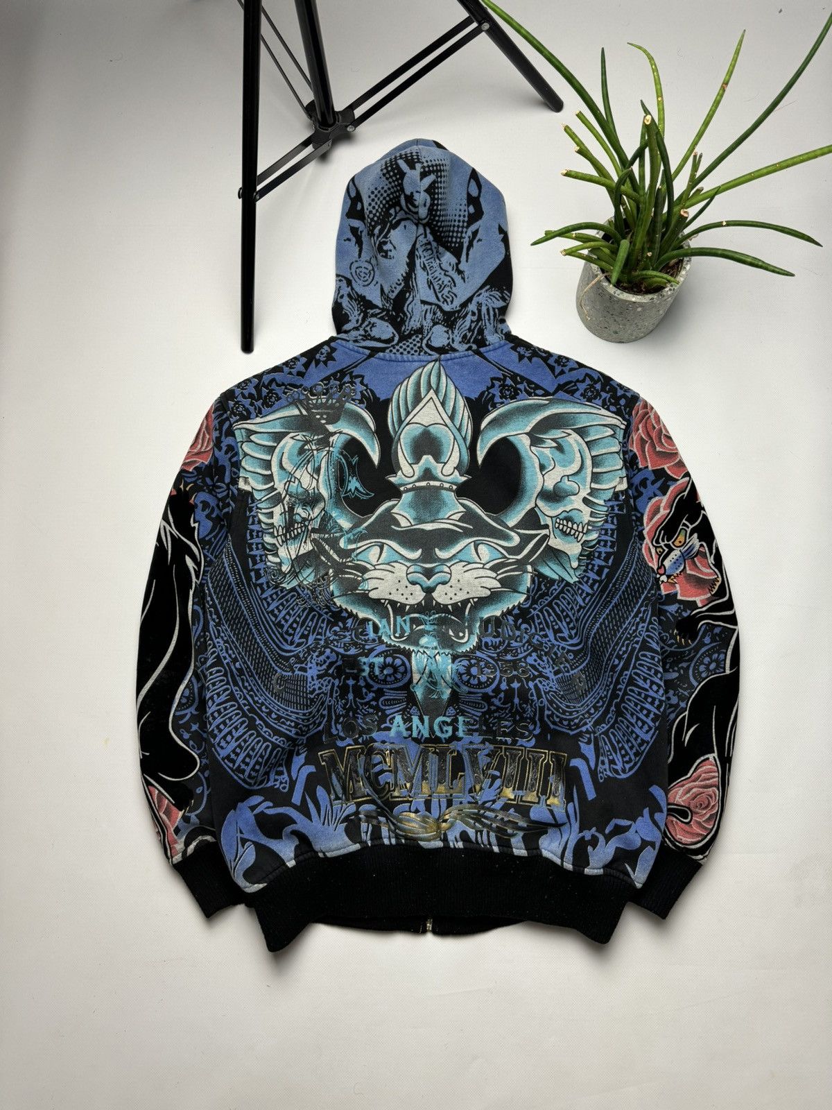 Christian Audigier × Ed Hardy × Vintage Christian Audigier Ed hardy y2k vintage hoodie Big logo Size US M / EU 48-50 / 2 - 2 Thumbnail