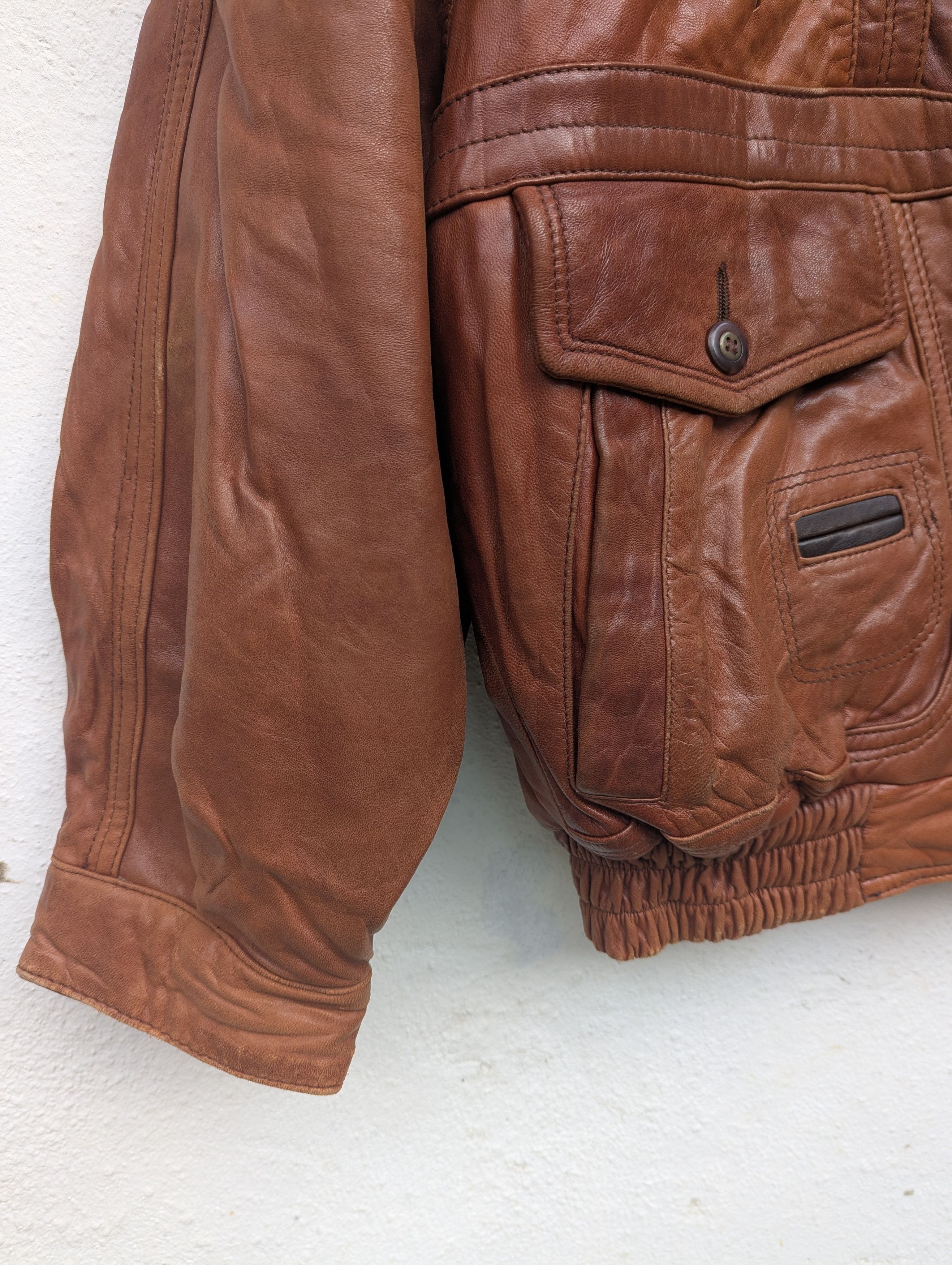 Japanese Brand DHAH FOR THE STRONG INTELLIGENT MODERN MAN LEATHER JACKET Size US M / EU 48-50 / 2 - 3 Thumbnail