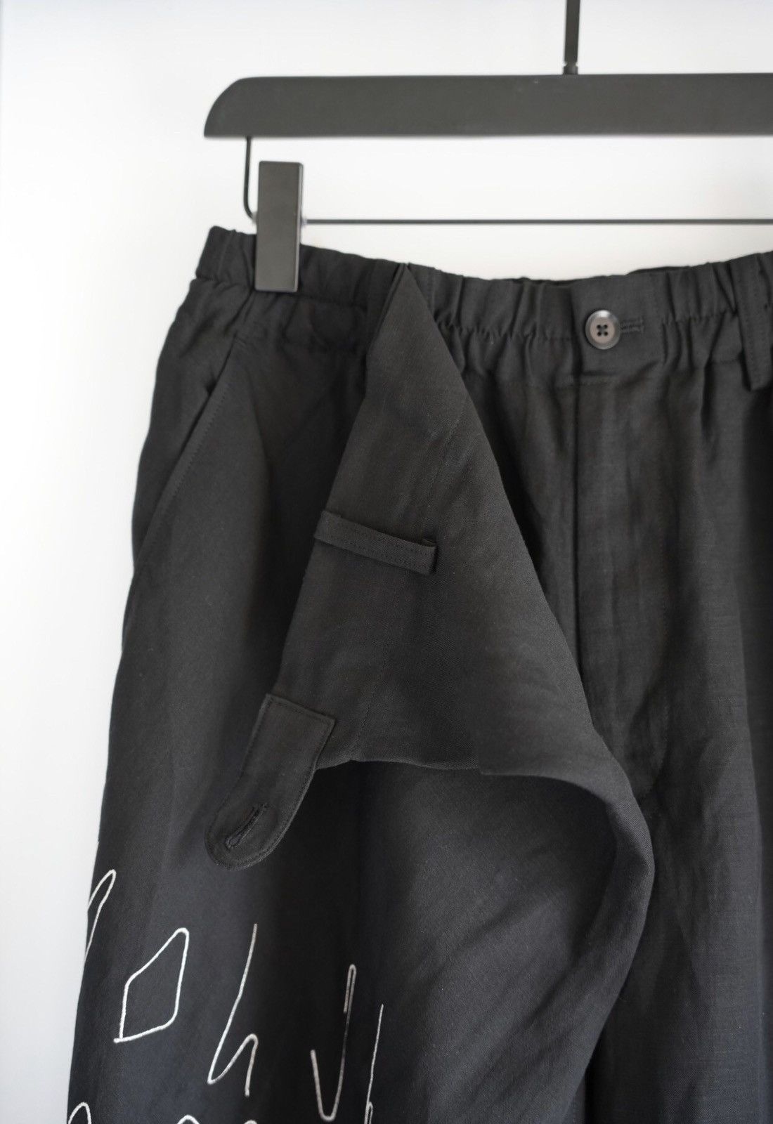 Yohji Yamamoto Yohji Yamamoto 15ss Paper Clip embroidery Wide Leg Pants Size US 32 / EU 48 - 4 Thumbnail