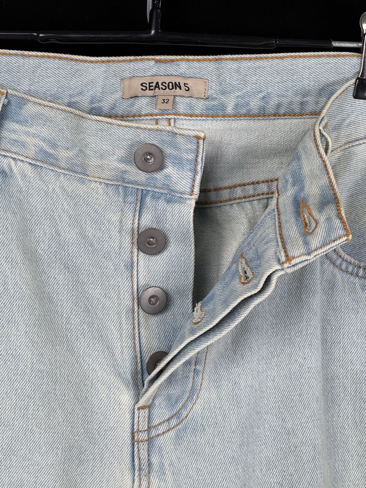 Yeezy Yeezy Season 5 Light Wash Jeans Size 32 Size US 32 / EU 48 - 7 Thumbnail