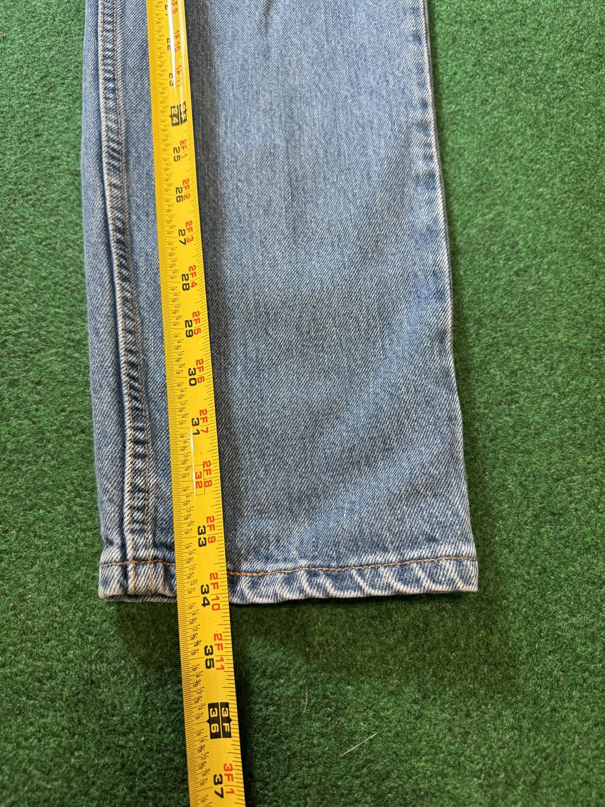 Levi's Vintage Clothing Vtg 90s Y2K Levi’s 550 Relaxed Fit Taper Light Wash Jeans Size 30" / US 8 / IT 44 - 8 Thumbnail
