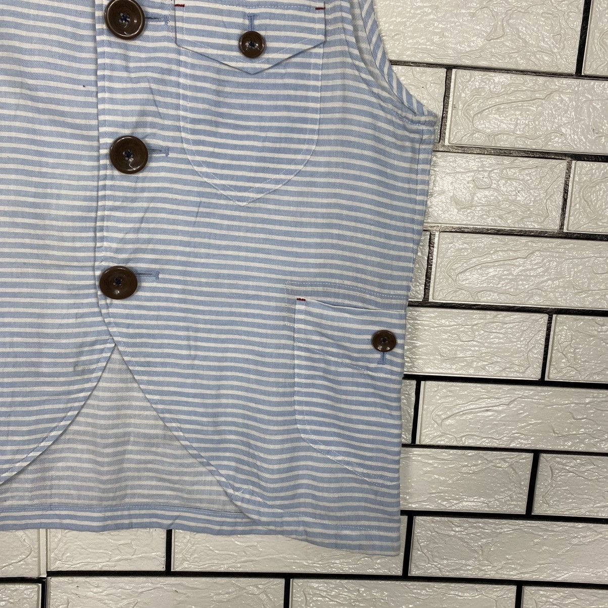 Hysteric Glamour 📌Vintage Vest Jacket Chore Beno Striped Design Size US L / EU 52-54 / 3 - 6 Thumbnail