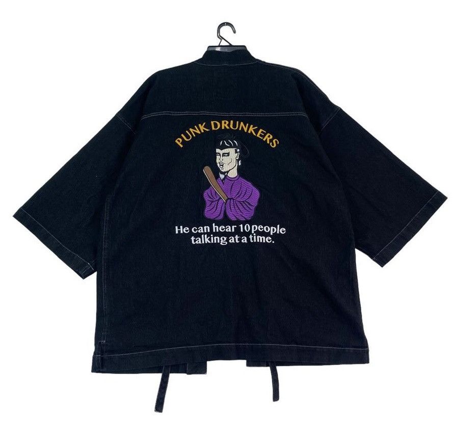 Japanese Brand Punk Drunker denim kimono japan traditional jacket Size US XL / EU 56 / 4 - 1 Thumbnail