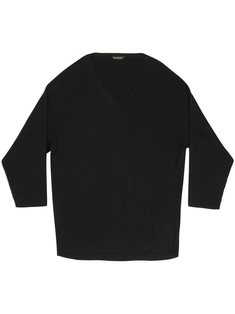 Balenciaga o1in1g1024 Vareuse Sweater in Black Size S / US 4 / IT 40 - 1 Thumbnail