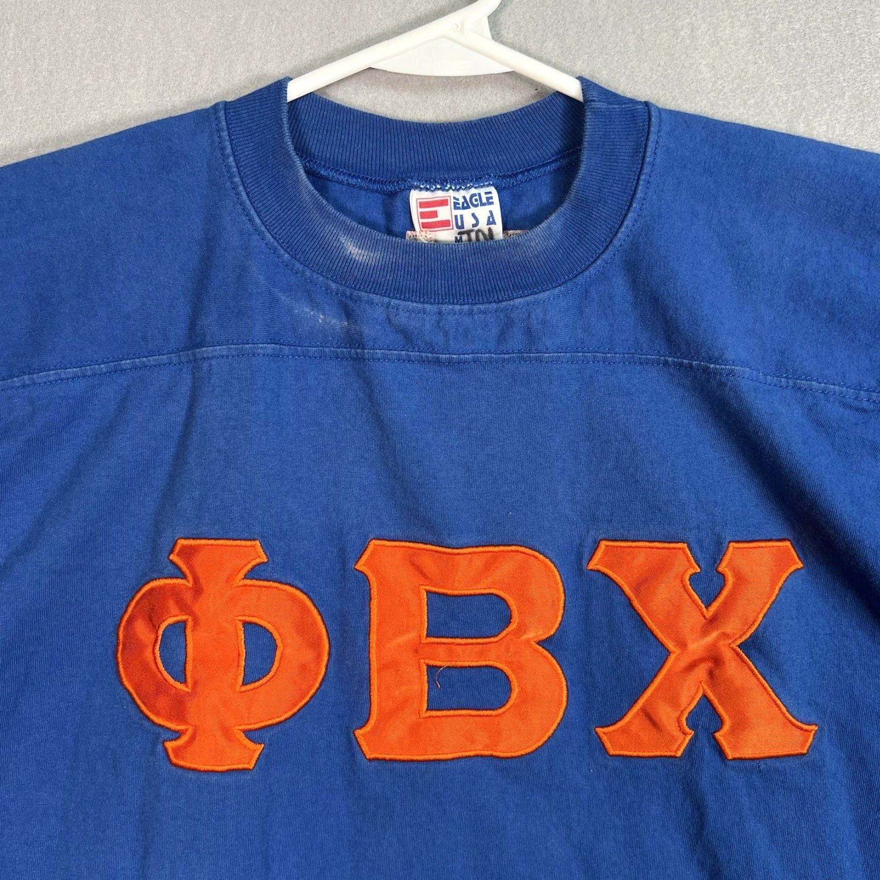 Vintage VINTAGE 80s Eagle Jersey T-Shirt Adult Medium Blue Sportswear Mens Size US M / EU 48-50 / 2 - 5 Thumbnail
