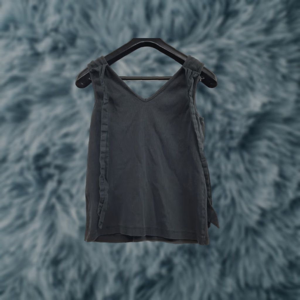 Anthropologie Maeve Anthropologie Bow-Tie Tank Top Gray Women's Size Large Size L / US 10 / IT 46 - 1 Thumbnail