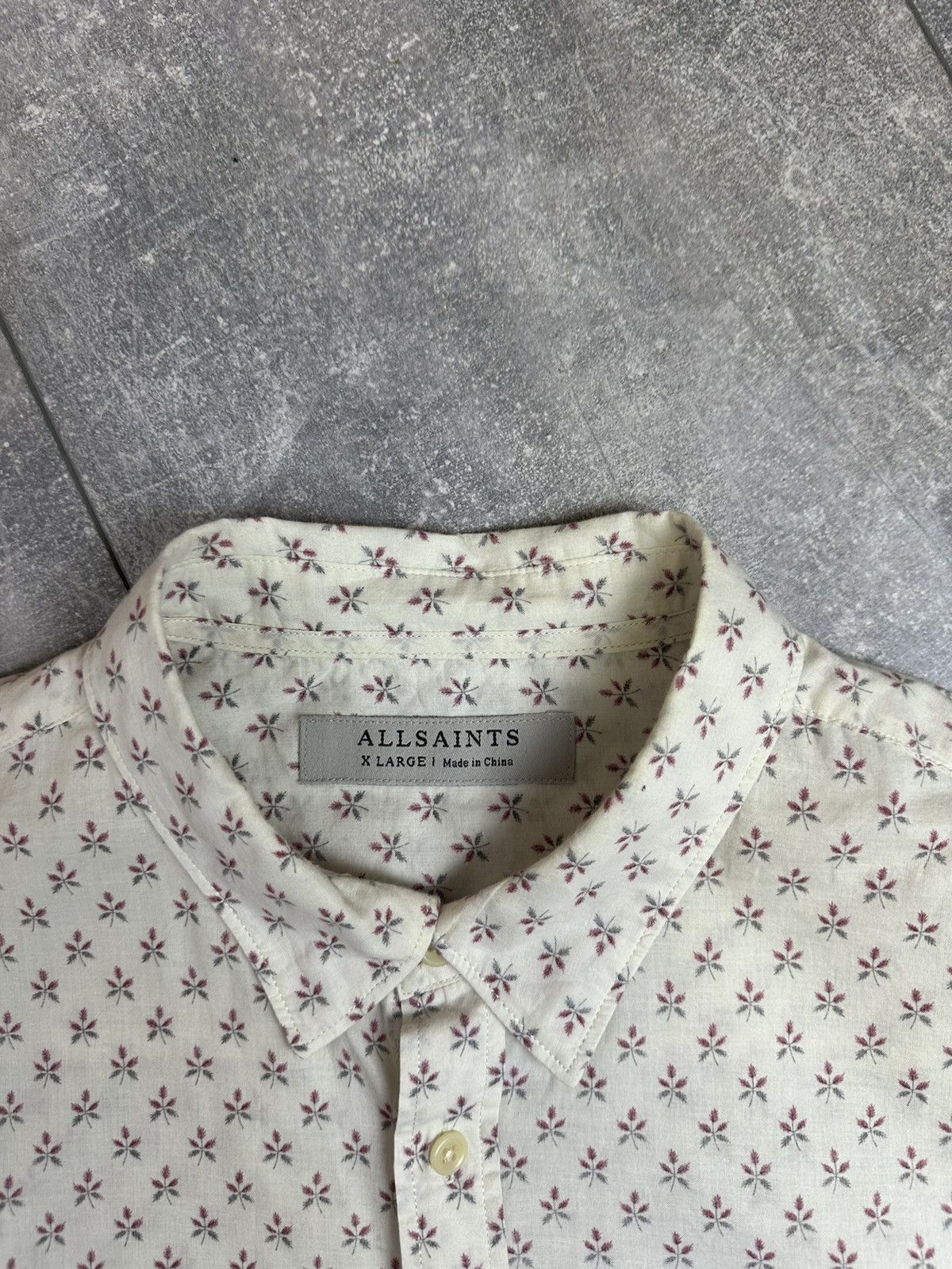 Allsaints Allsaints Shirts Button Up Flower Print Size US XL / EU 56 / 4 - 7 Thumbnail