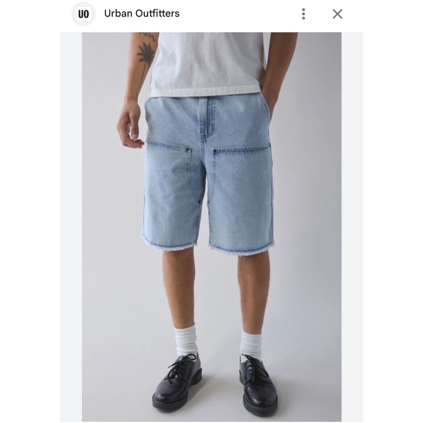 Caterpillar NWT Men's Cat for Urban Outfitters cut off denim shorts 32 Size US 32 / EU 48 - 1 Thumbnail