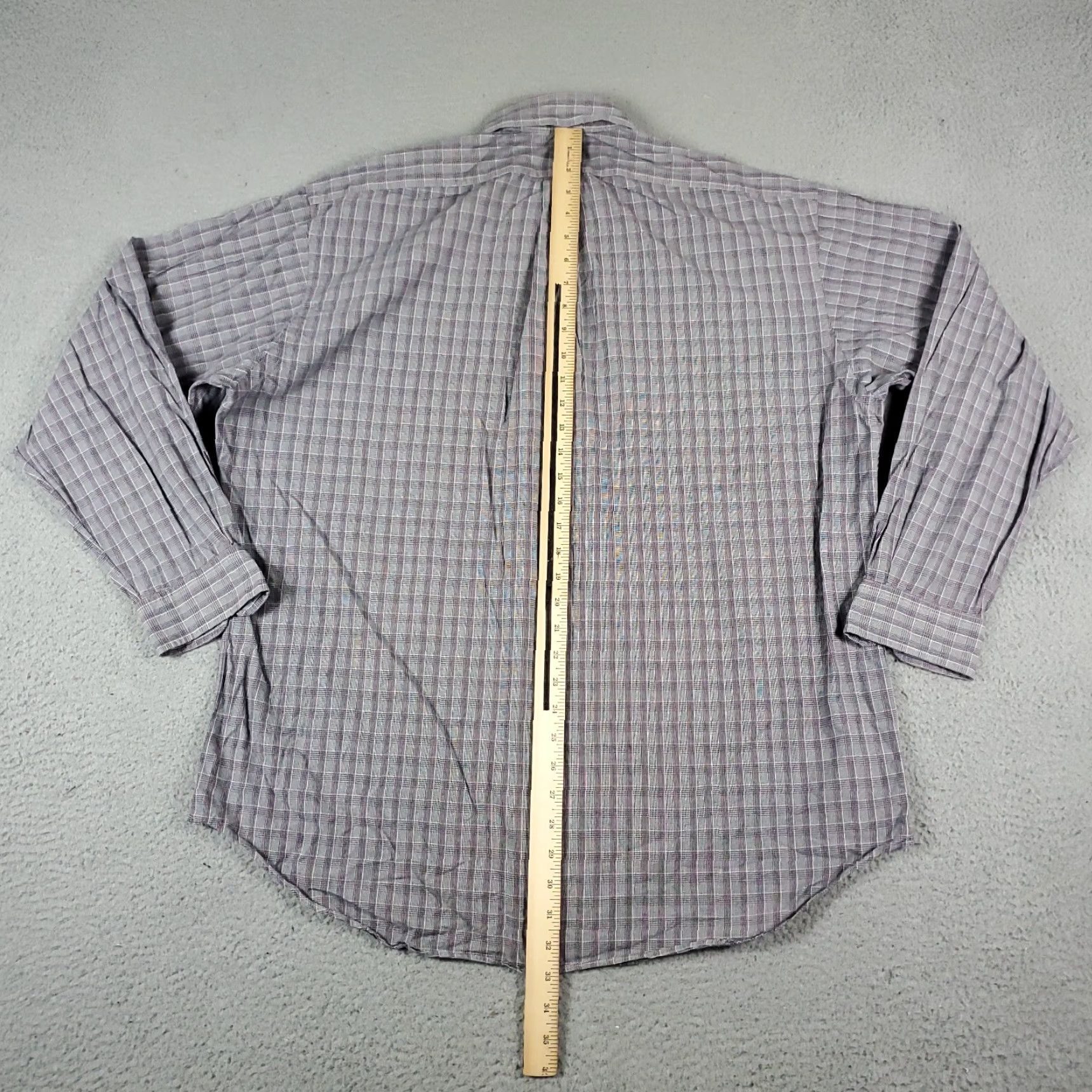 Ralph Lauren Ralph Lauren Button-Up Shirt Mens Large Gray Plaid Long Sleeve Collared Regular Fit Size US L / EU 52-54 / 3 - 4 Thumbnail