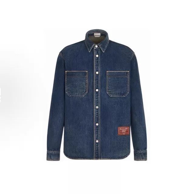 Dior DIOR Tears Collab Collarless Denim Jacket 37 Xs Size US XS / EU 42 / 0 - 7 Thumbnail