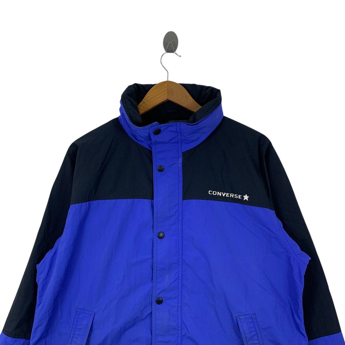 Converse CONVERSE All Star Streetwear Casual Small Logo Zipper Jacket Size US L / EU 52-54 / 3 - 4 Thumbnail