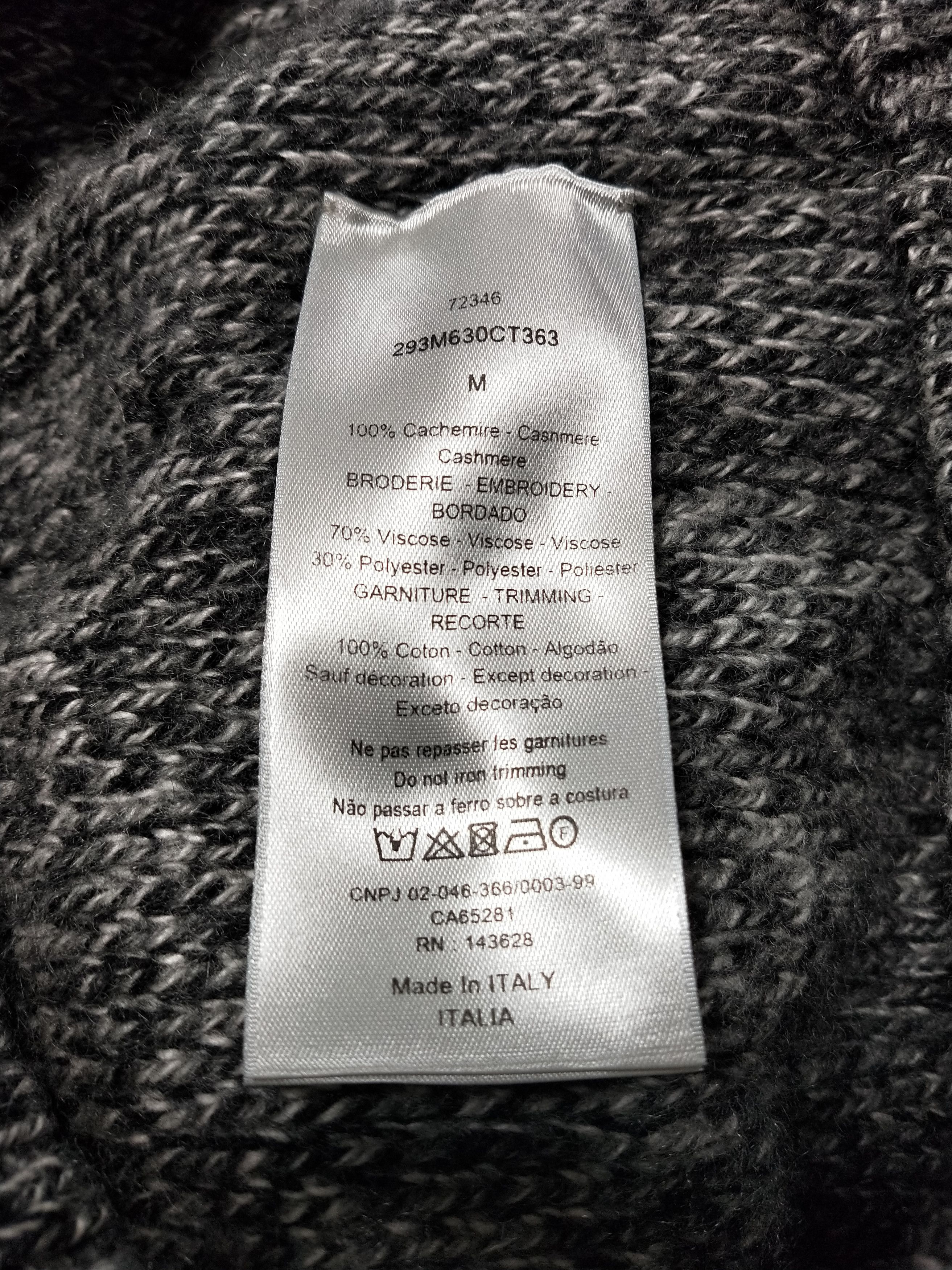 Dior Cashmere Knit Mock Neck Sweater Size US M / EU 48-50 / 2 - 6 Thumbnail