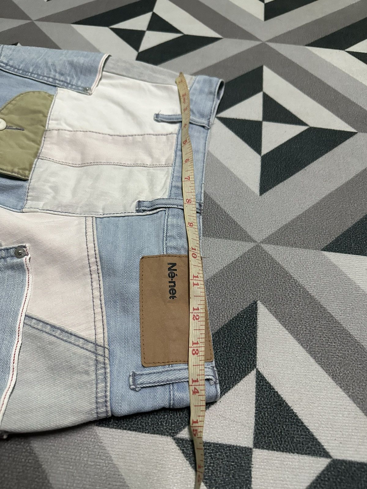 Ne-Net Ne-net Issey Miyake patchwork denim harem pants Size US 28 / EU 44 - 15 Thumbnail