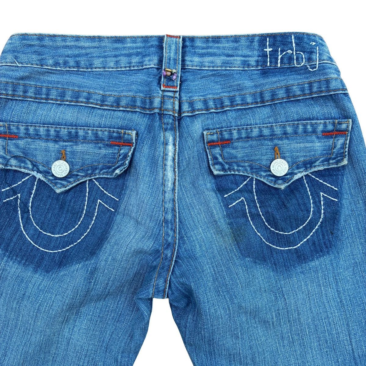 True Religion True Religion Joey Crop Jeans Beading in Saddle Back Size 28" / US 6 / IT 42 - 8 Thumbnail