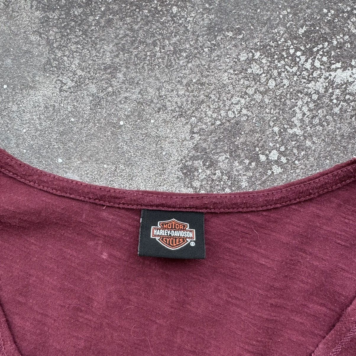 Harley Davidson × Vintage Harley Davidson Vintage Y2K Big Logo Moto Biker Long T-Shirt Size S / US 4 / IT 40 - 7 Thumbnail