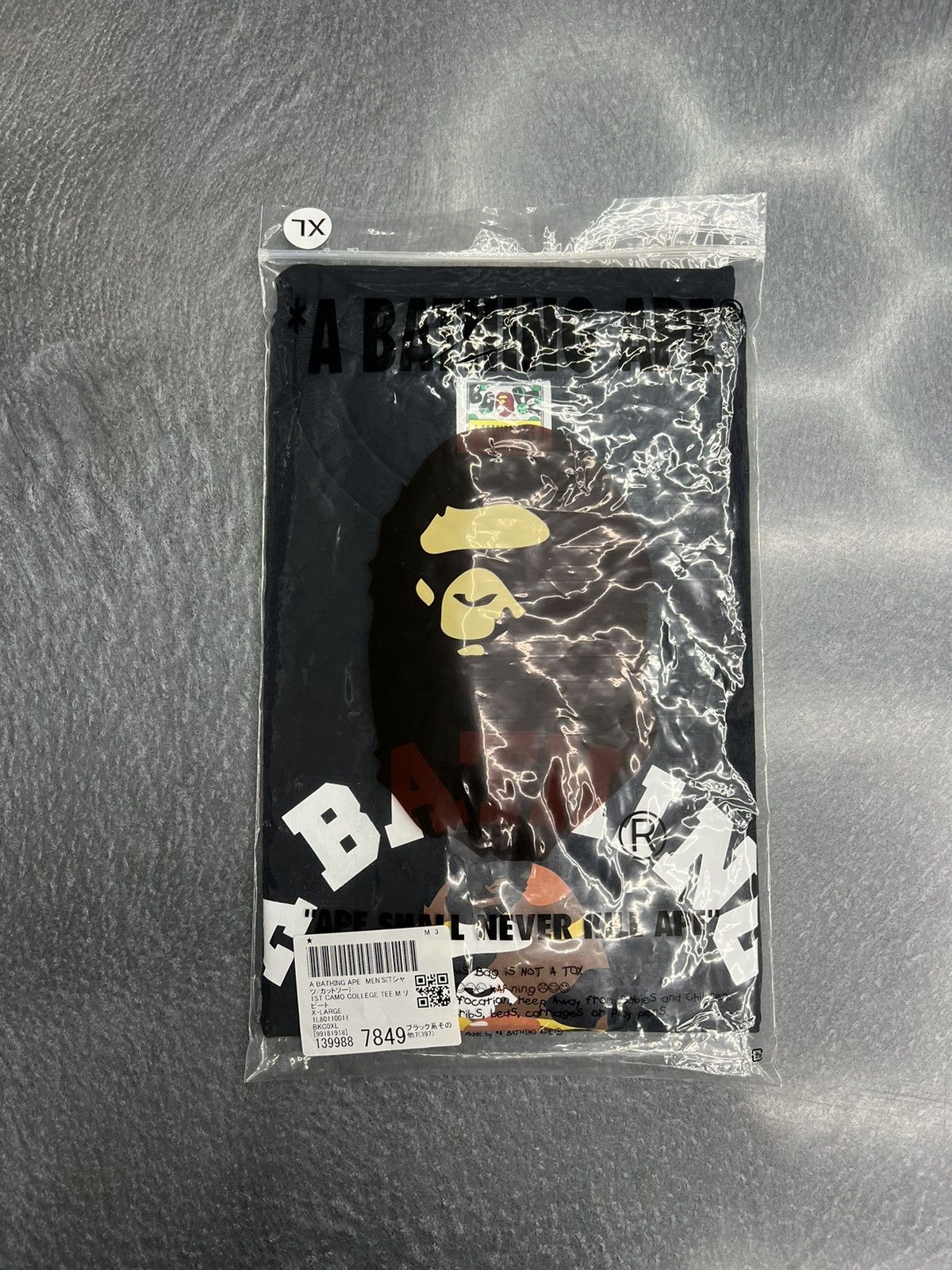 Bape Bape 1st Camo College T-Shirt Size US XL / EU 56 / 4 - 6 Thumbnail