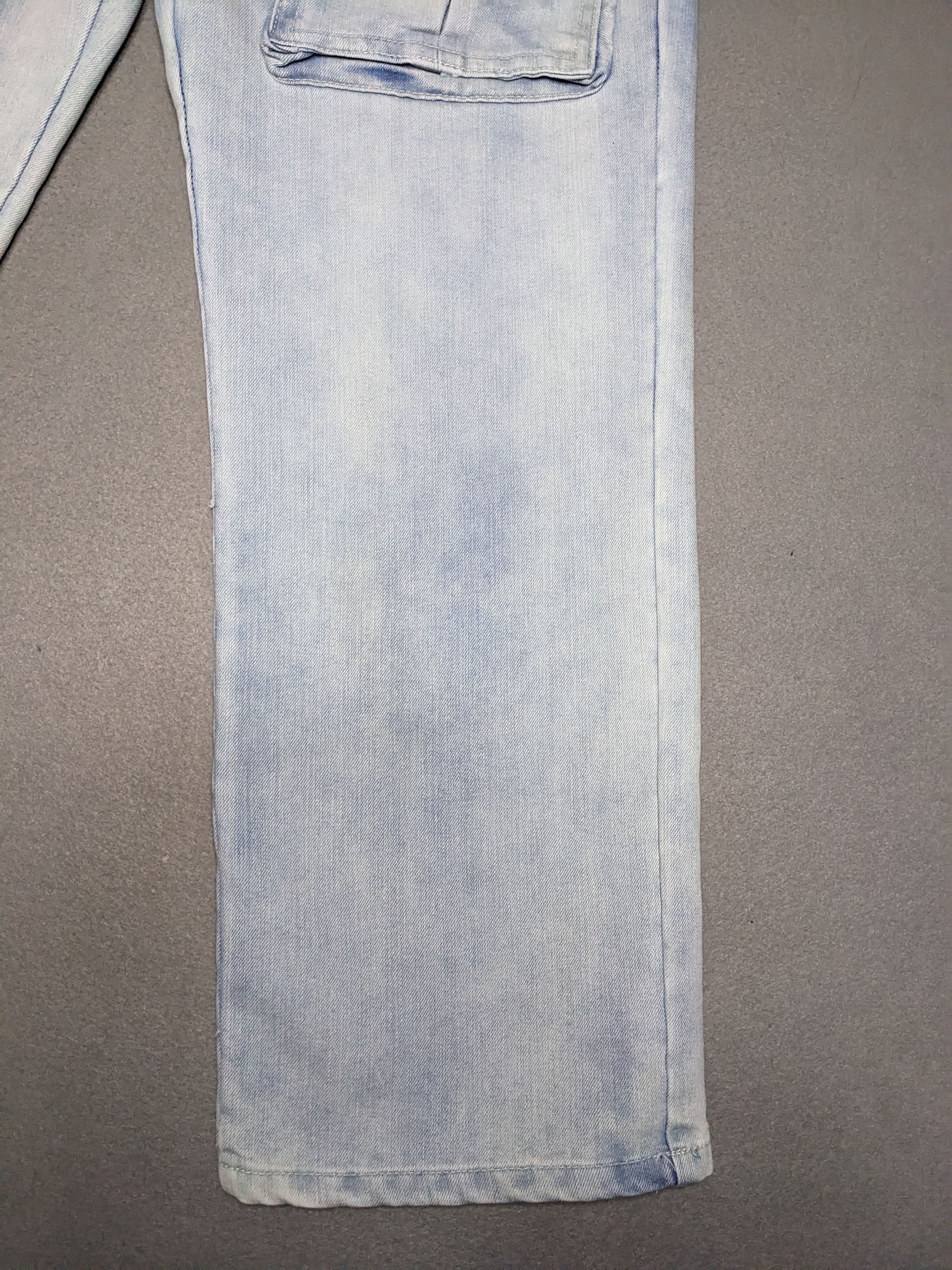 Ecko Unltd. VTG Y2K Ecko Unltd Denim Cargo Pants 33x31 Baggy Jeans NWT Size US 33 - 3 Thumbnail