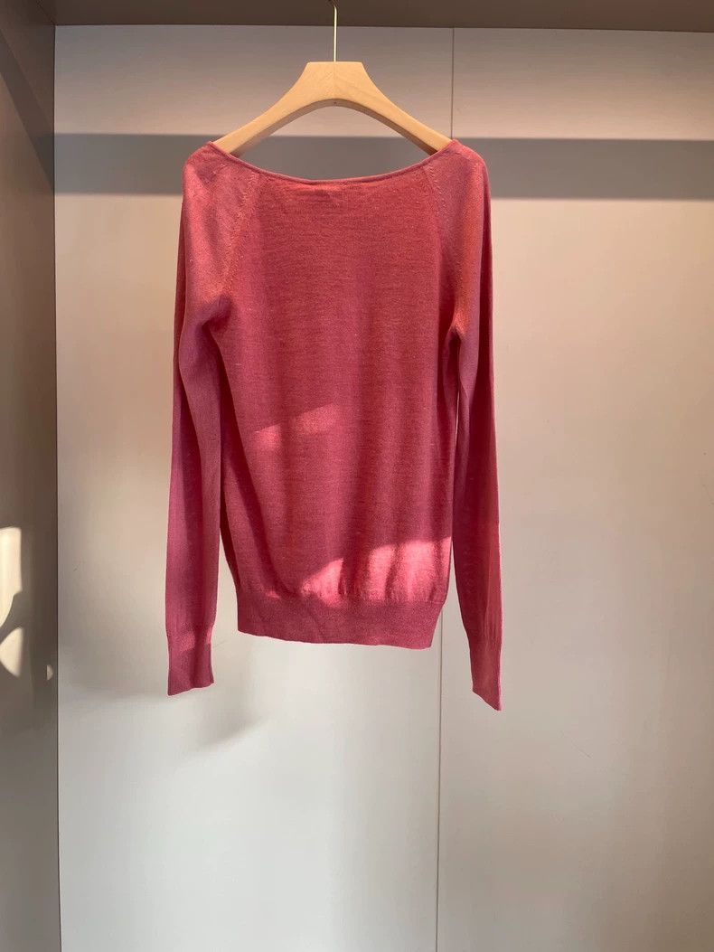 Loro Piana LORO PIANA Rose pink cashmere silk linen sweater Size M / US 6-8 / IT 42-44 - 2 Thumbnail