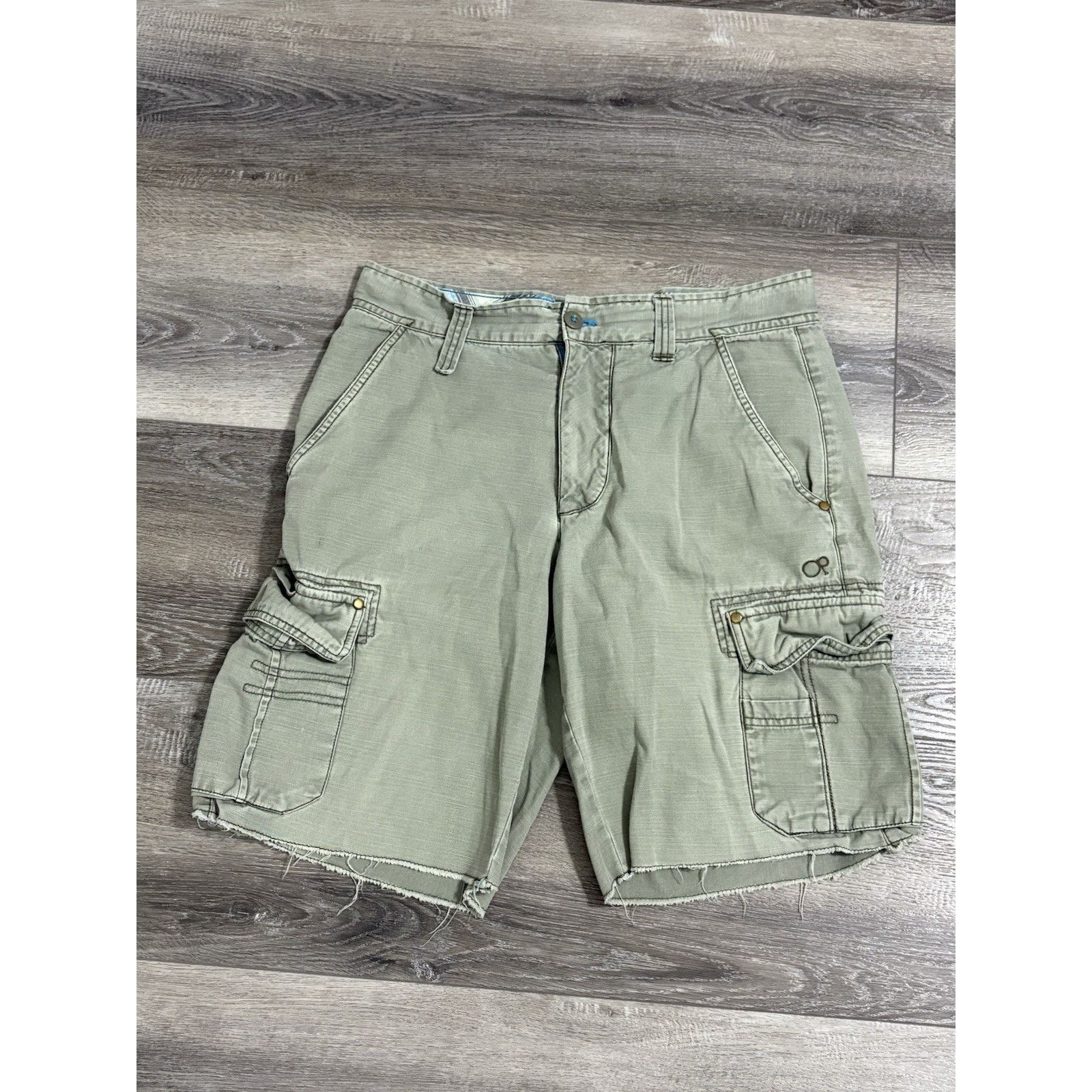 Other OP Ocean Pacific Green Baggy Cargo Shorts Y2K Preppy Mens 32 Size US 32 / EU 48 - 1 Thumbnail