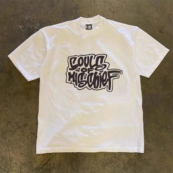 Vintage Wakiko x Rumi White Loose Letter Print Short Sleeve T-Shirt Size US M / EU 48-50 / 2 - 3 Thumbnail