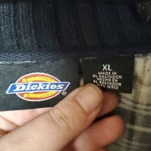 Dickies Dickies 1/4 Zip Logo Mock Neck Black Sz. XL Sweater Size US XL / EU 56 / 4 - 2 Thumbnail