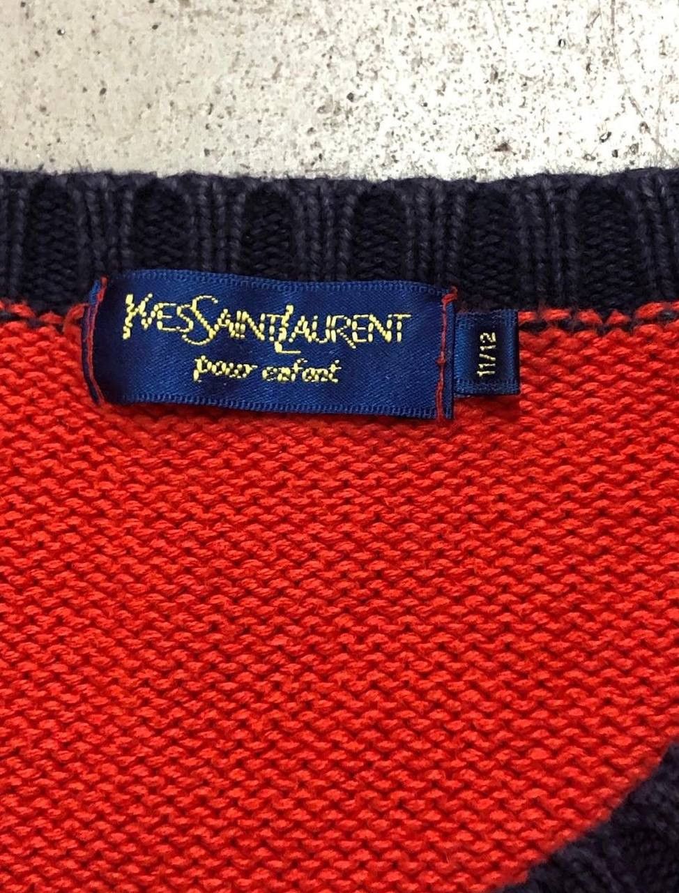 Yves Saint Laurent Vintage YSL Sweater Knitwear Cotton 11-12years Size US XS / EU 42 / 0 - 3 Thumbnail