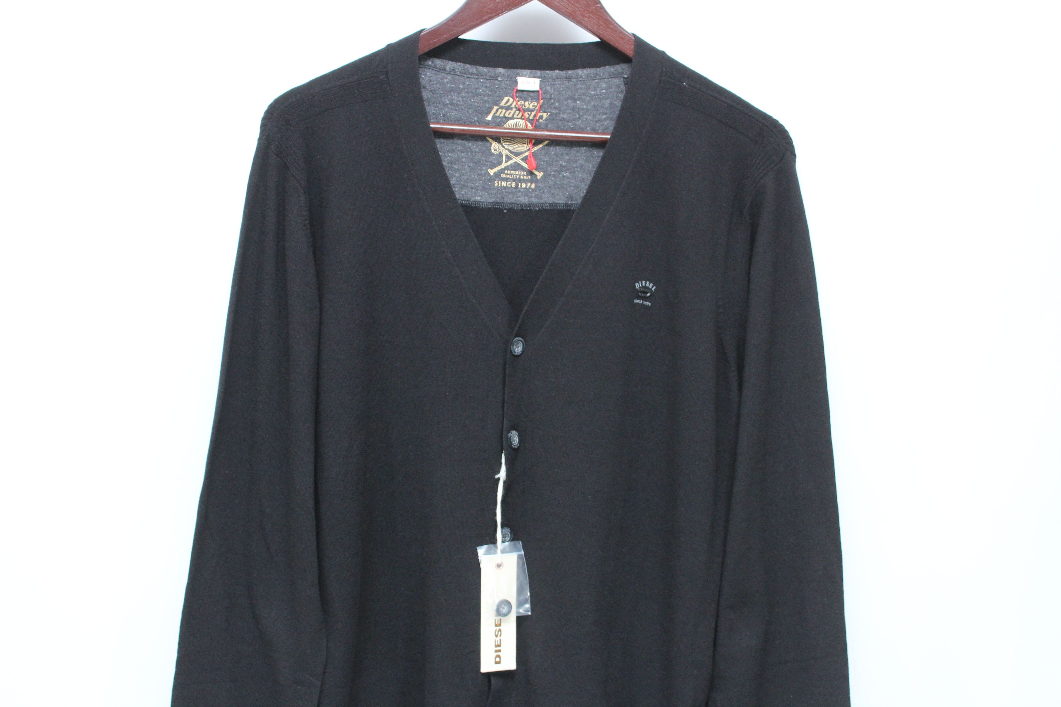 Diesel Diesel Sweater Cardigan Mens Size L Vintage Hype Size US L / EU 52-54 / 3 - 4 Thumbnail