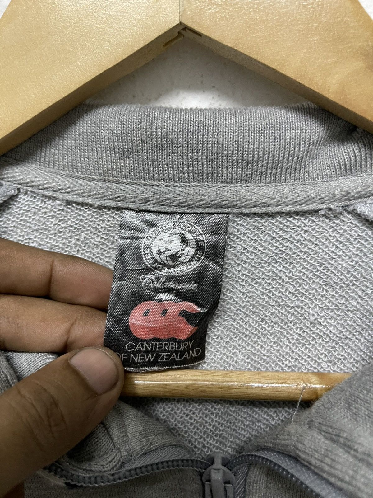 Canterbury of New Zealand × Japanese Brand × Vintage 2000s SUNTORY BOSS COFFEE X CANTERBURY ZIPPER JACKET Size US M / EU 48-50 / 2 - 15 Thumbnail
