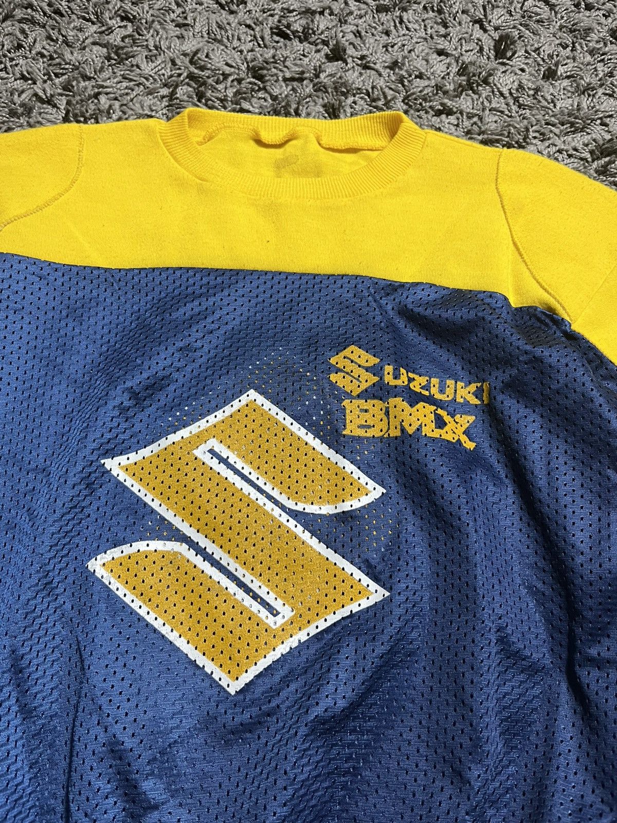 Vintage VINTAGE SUZUKI RETRO BMX MOTOCROSS JERSEY Size US M / EU 48-50 / 2 - 2 Thumbnail