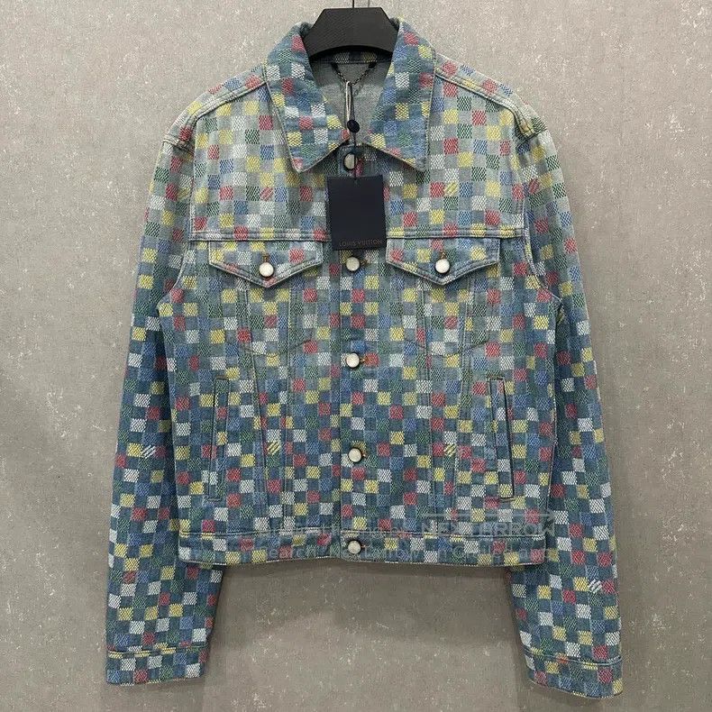 Louis Vuitton Checkerboard Full Logo Denim Jacket