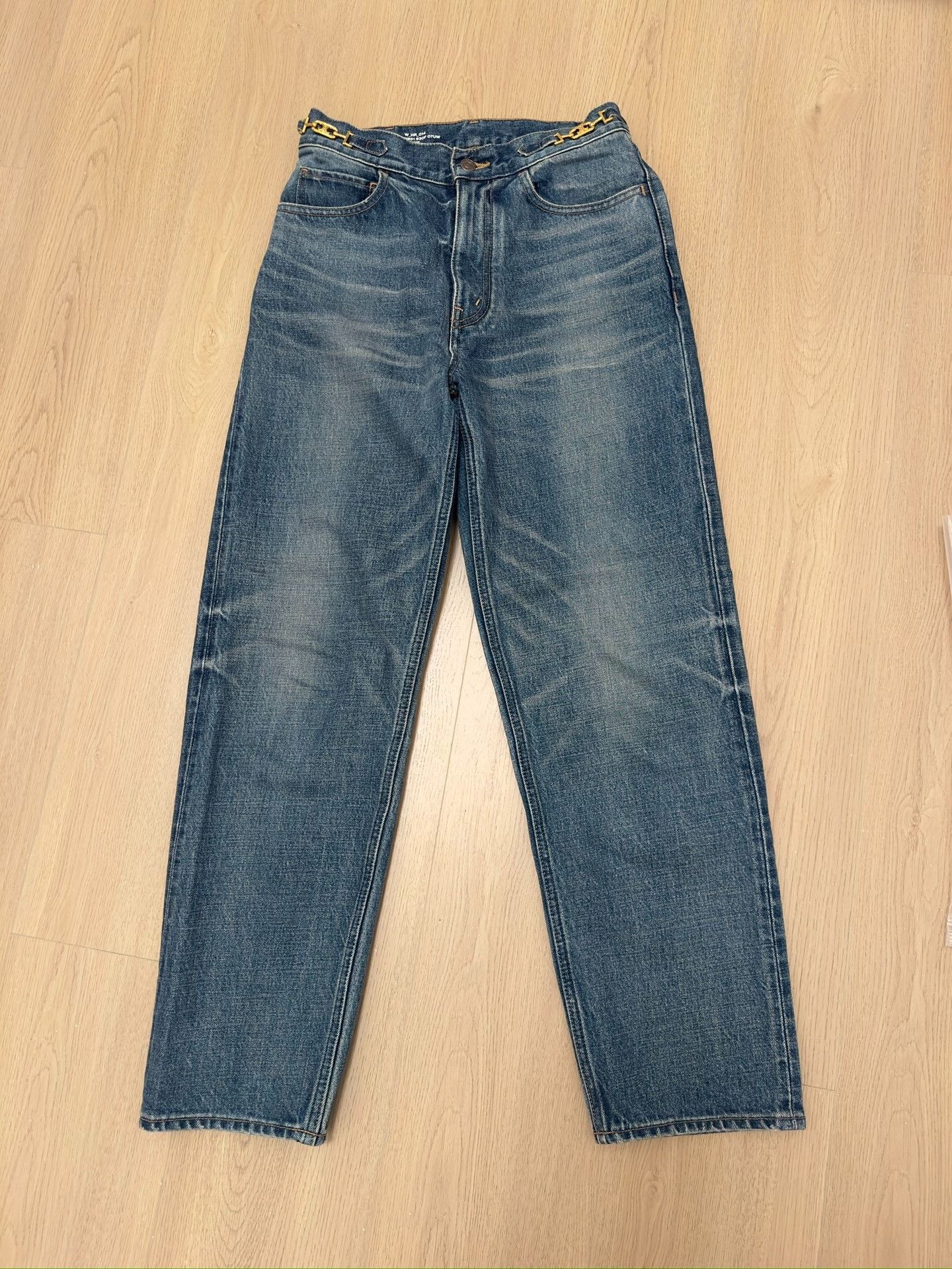 Celine CELINE Margaret Gold Chain Jeans Size 28 Size 28" / US 6 / IT 42 - 1 Thumbnail