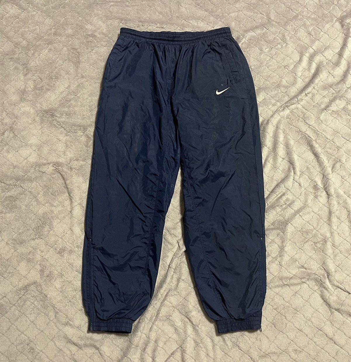 Nike × Vintage 💥Vintage Drill 90s Nike Nylon Pants Size US 36 / EU 52 - 1 Thumbnail
