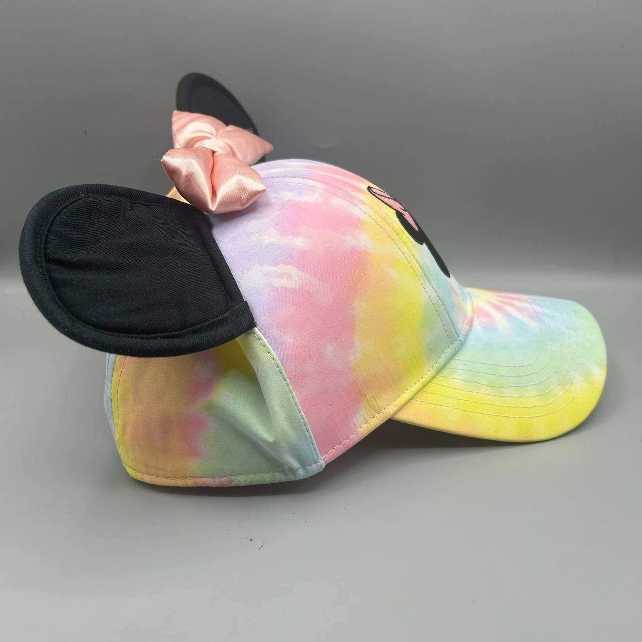 Disney Minnie Mouse Hat Women Sassy Bow Tie Dye Snap Back Cap Size ONE SIZE - 7 Thumbnail